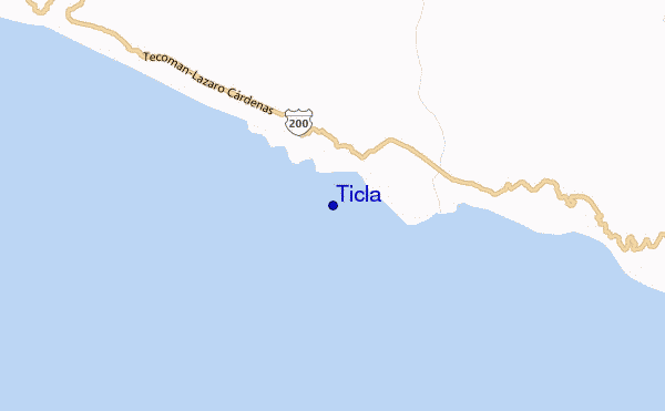 locatiekaart van Ticla