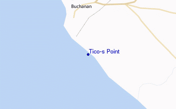 locatiekaart van Tico's Point