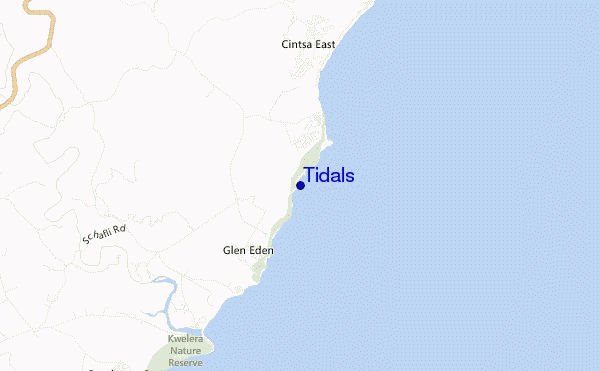 locatiekaart van Tidals