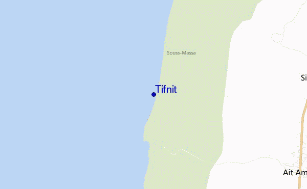 locatiekaart van Tifnit