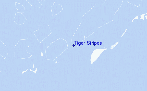 locatiekaart van Tiger Stripes