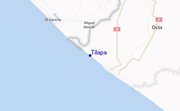 locatiekaart van Tilapa