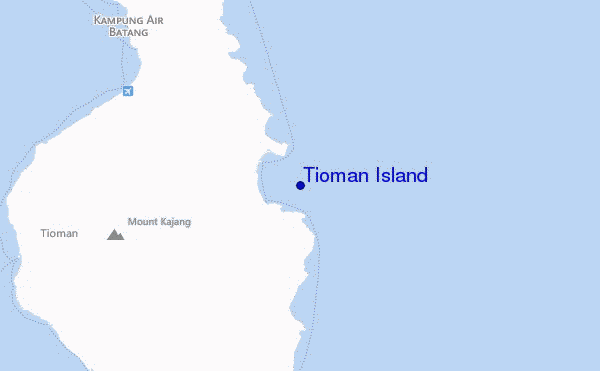 locatiekaart van Tioman Island