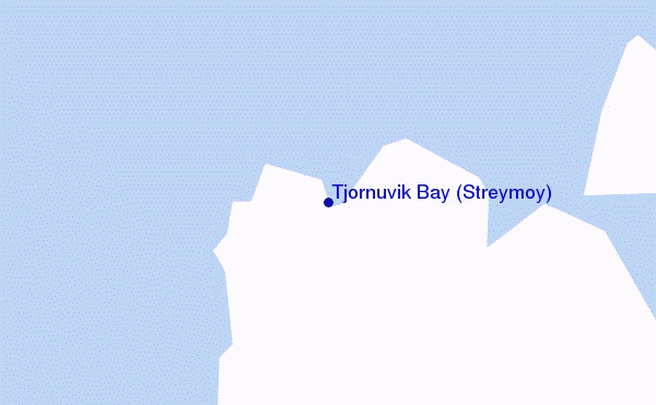 locatiekaart van Tjornuvik Bay (Streymoy)