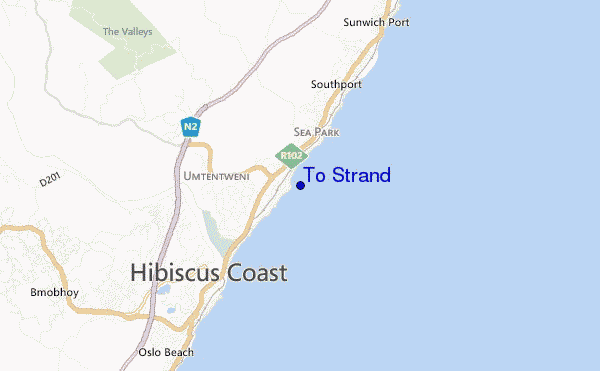 locatiekaart van To Strand