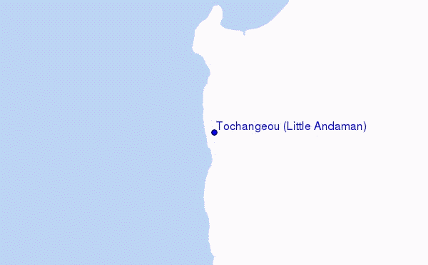 locatiekaart van Tochangeou (Little Andaman)