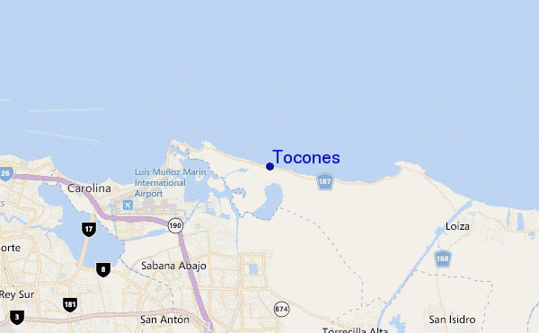 locatiekaart van Tocones