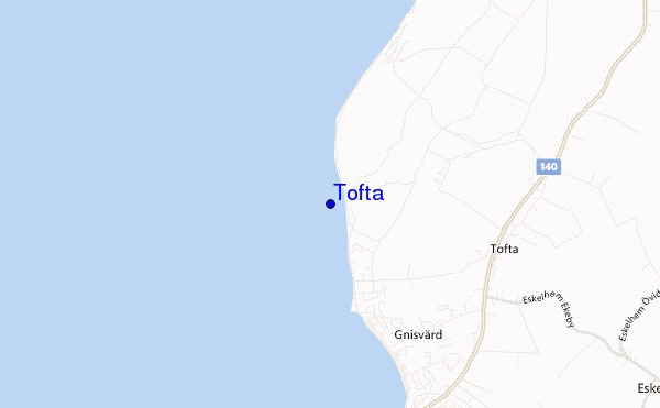 locatiekaart van Tofta