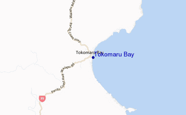 locatiekaart van Tokomaru Bay