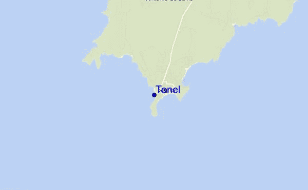 locatiekaart van Tonel
