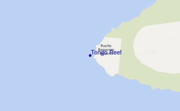 locatiekaart van Tongo Reef