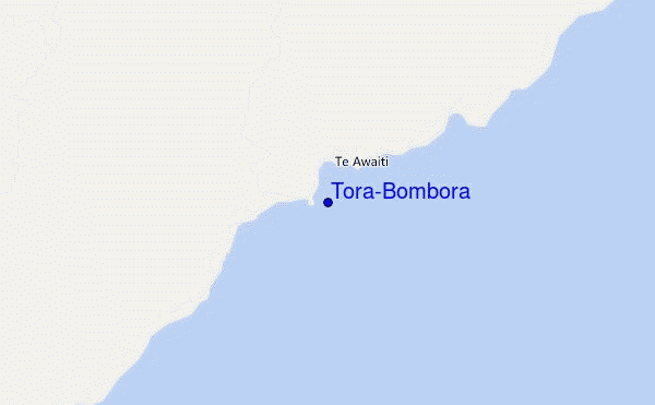 locatiekaart van Tora-Bombora