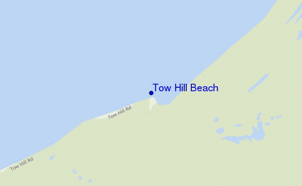 locatiekaart van Tow Hill Beach