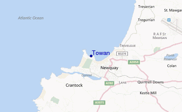 locatiekaart van Towan