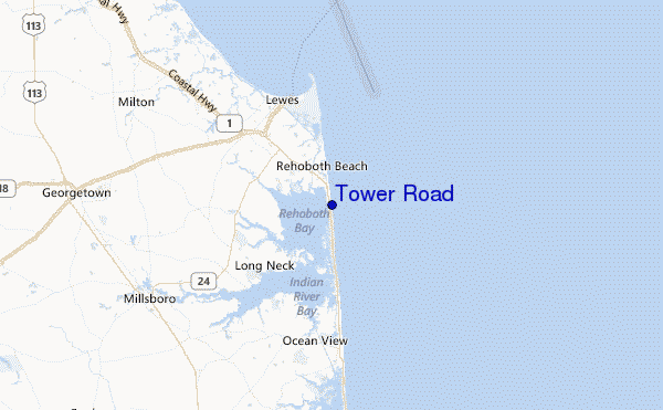Tower Road Location Map