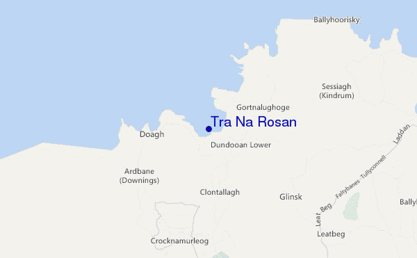 locatiekaart van Trá Na Rosan
