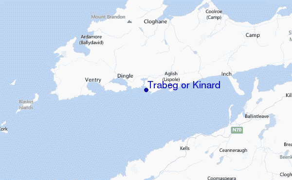 Trabeg or Kinard Location Map