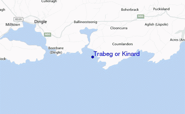 locatiekaart van Trabeg or Kinard