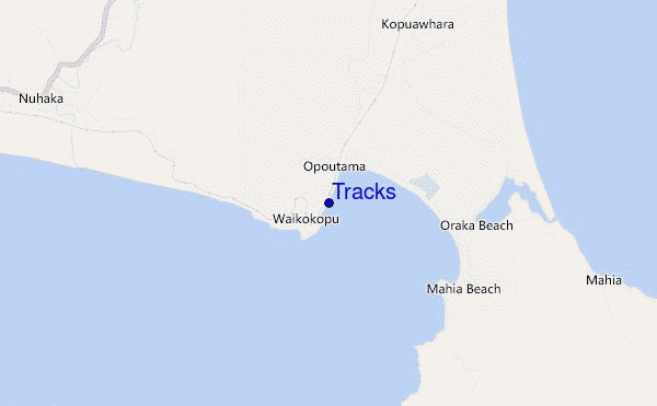 locatiekaart van Tracks