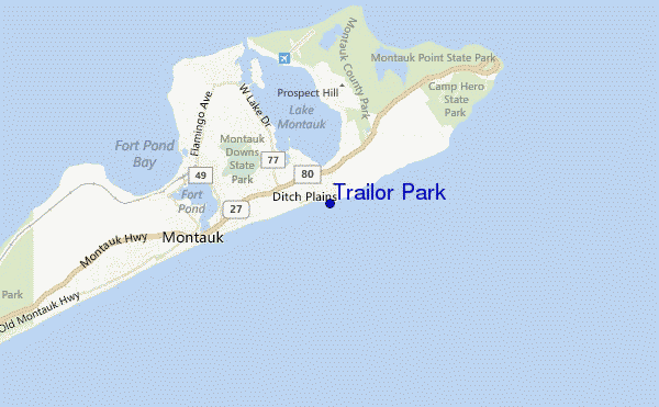 locatiekaart van Trailor Park