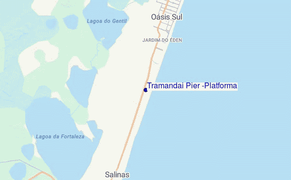 locatiekaart van Tramandai Pier (Platforma)