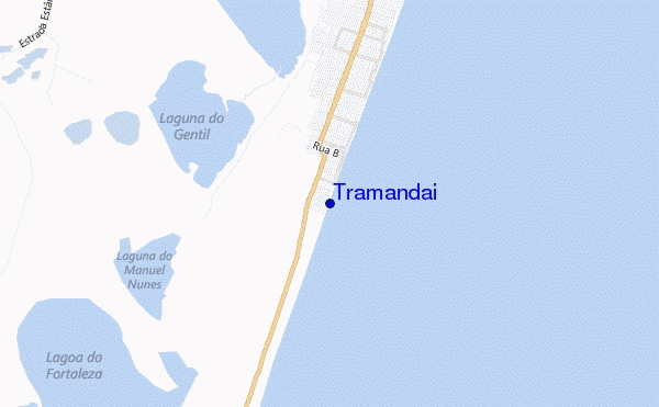 locatiekaart van Tramandai