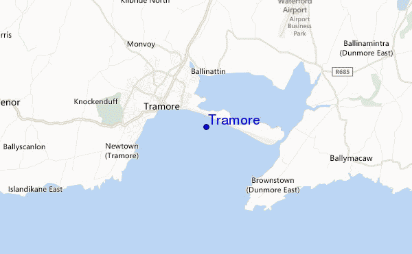 locatiekaart van Tramore