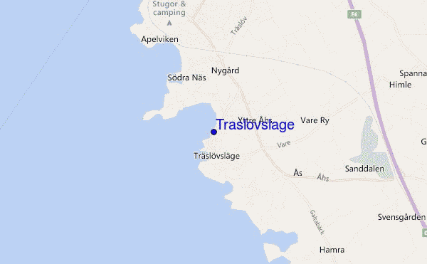 locatiekaart van Traslovslage
