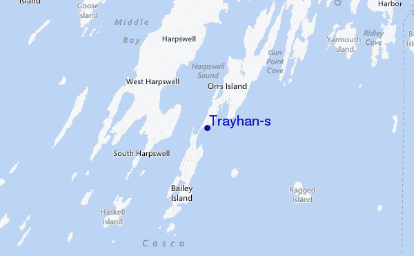 locatiekaart van Trayhan's