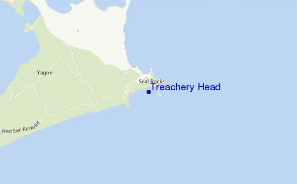locatiekaart van Treachery Head