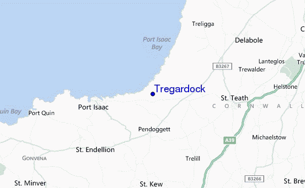 locatiekaart van Tregardock
