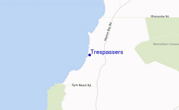 locatiekaart van Trespassers