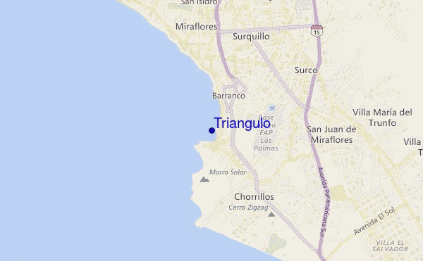 locatiekaart van Triangulo