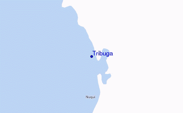 locatiekaart van Tribuga