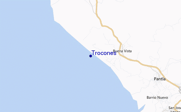 locatiekaart van Trocones
