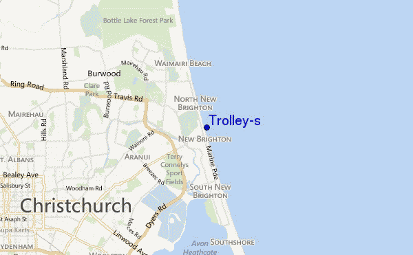 locatiekaart van Trolley's