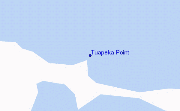 locatiekaart van Tuapeka Point