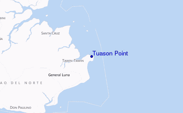 locatiekaart van Tuason Point