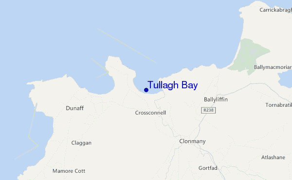 locatiekaart van Tullagh Bay