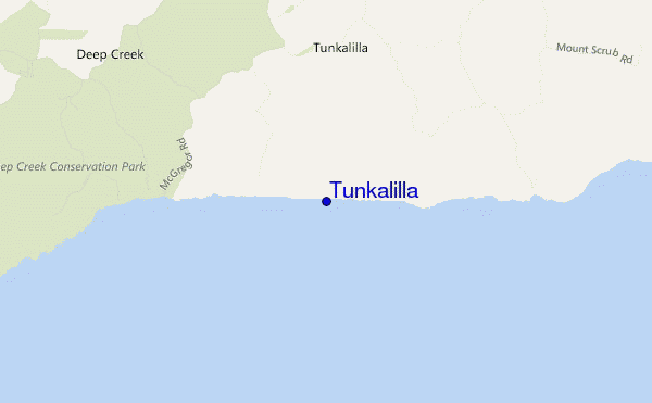locatiekaart van Tunkalilla