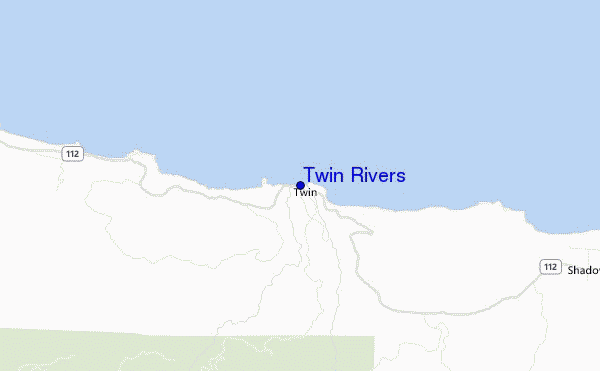 locatiekaart van Twin Rivers