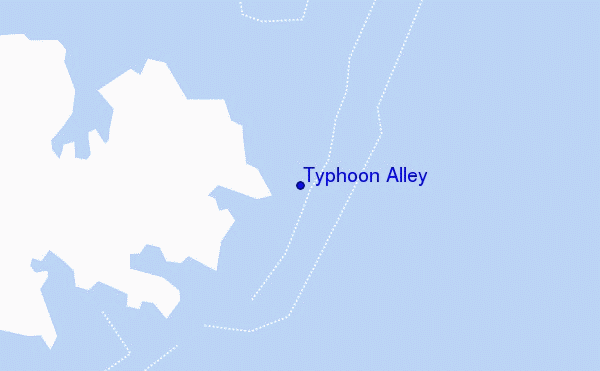 locatiekaart van Typhoon Alley