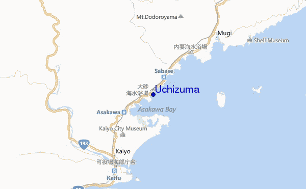 locatiekaart van Uchizuma