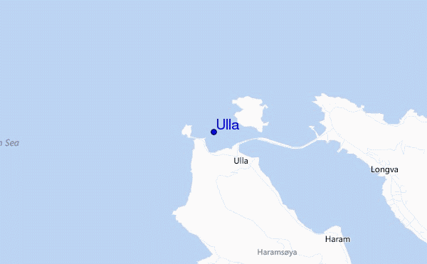 locatiekaart van Ulla