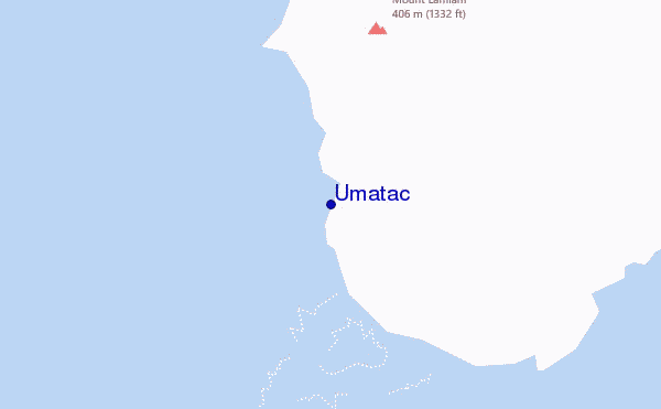 locatiekaart van Umatac