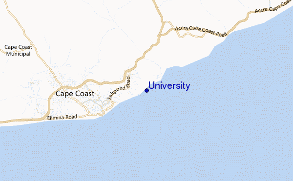 locatiekaart van University