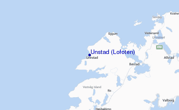 Unstad (Lofoten) Location Map
