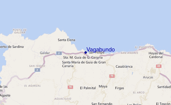 locatiekaart van Vagabundo