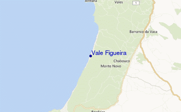 locatiekaart van Vale Figueira