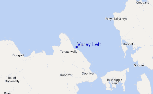 locatiekaart van Valley Left